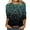 Navy, variant on Bxsruta Womens Plus Size Clearance Women 3/4 Sleeves Casual Shirts Pullover Loose Tunic Tops Print Blouse