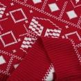 thumbnail image 4 of Chandail de Noël pour Femme, Blouse à Col Rond, Tricot Décontracté Duveteux, Torsadé, Chandail Mode, Fermeture Mi-Longue, Manteau, Imprimé, Cardigan Chaud, 4 of 7