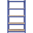 thumbnail image 1 of Fullfurnique 71″ Height Metal Storage Rack with Adjustable Shelves, Blue, 1 of 8