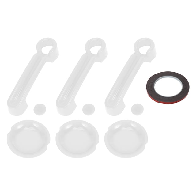 Juego de cubiertas para manijas de puerta exterior Unique Bargains, trim decorativo para Jeep Wrangler JK 2DR 2007-2017, ABS, Blanco, 1 juego