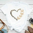 thumbnail image 3 of Camiseta con estampado de pétalos de mariposa para mujer, blusa de manga corta y cuello redondo, camisetas gráficas bonitas, Tops femeninos Clothin, nueva moda, 3 of 5