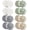 Assorted Khaki Green, variant on HOMBYS Assorted Blue White Chunky Chenille Yarn for Crocheting and Knitting, Super Bulky Yarn for Blankets, Soft Plush, 8 Jumbo Packs (27 yds, 8 oz Each)