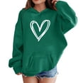 thumbnail image 4 of Ruyang Girls Oversized Heart Hoodies Fall Winter Trendy Pullover Hoodie Pocket Personalized Graphic Hooded Sweatshirts, 4 of 6