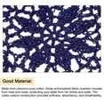 thumbnail image 4 of Posavasos de tela, 8 piezas de 4" - Doilies de ganchillo de algodón tejido, tapete de taza bordado de encaje con patrón floral para decoración de fiestas de boda (azul marino), 4 of 5