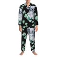 thumbnail image 3 of Fotbe Cartoon Koala Bear Pijama de Hombre con Estampado de Manga Larga, Conjunto de 2 Piezas, Ropa de Dormir Suave y Cómoda con Bolsillos-X-Large, 3 of 7