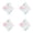 Pink*4, variant on YardChic 4Pcs Retractable Journaling Pens, 0.5mm Fine Point Colored Gel Ink Pen, Smooth Writing Aesthetic Gradient Colorful Pens for Note Taking, Classroom Office Teachers Essentials