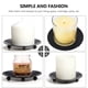 thumbnail image 4 of FELTECHELECTR 6 piezas de placa de hierro para velas, bandeja de hierro para velas, soporte para velas, candelabro de metal, 4 of 7