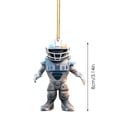 thumbnail image 3 of Interesting Cartoon Super Wrist Style Rugby Player Acrylic Key Chain Pendant 2D Design A Sports Souvenir That Fans Can Collect., 3 of 7