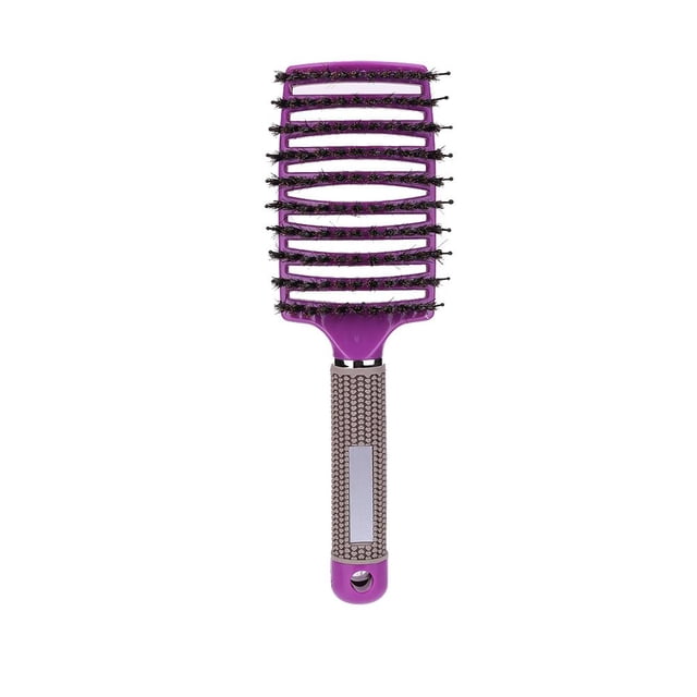 Cerdas rizadas rectas antiestáticas cepillo para el cabello peluquería herramientas de estilismo