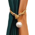 thumbnail image 1 of 2 Pcs Sangle de Rideau Luxueuse Fermeture Magnétique Réglable Attache de Rideau de Fenêtre Boucle Clip pour Salon, 1 of 10