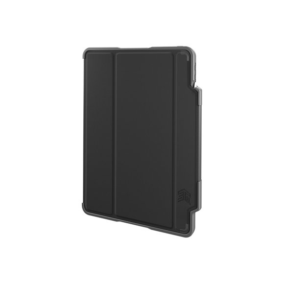 STM dux plus - Flip cover for tablet - polyurethane, polycarbonate, rubber, thermoplastic polyurethane (TPU) - black - for Apple 10.9-inch iPad Air (4th generation, 5th generation)