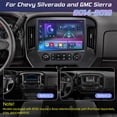 thumbnail image 2 of Radio de coche Cidava de 13,1 pulgadas con Android 13 Qualcomm para Chevrolet Silverado y GMC Sierra 2014-2018 con Carplay y Android Auto, 2 of 8