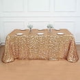 thumbnail image 5 of BalsaCircle 90" x 156" Big Payette Sequin Tablecloth Matte Champagne, 5 of 8