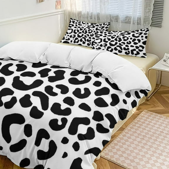 Animal Printing Cow Bedding Set Couple Bedclothes Pillowcase Customized Home Textiles Bed Set for Bedroom Decoration