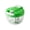 Green, variant on Multi-Function Manual Food Processors ,Portable Hand Pull String Chopper with Cover and Handle, Garlic Press Vegetable Chopper Shredder, for Onions Carrots Gingers Peppers Fruits,17.6 OZ.