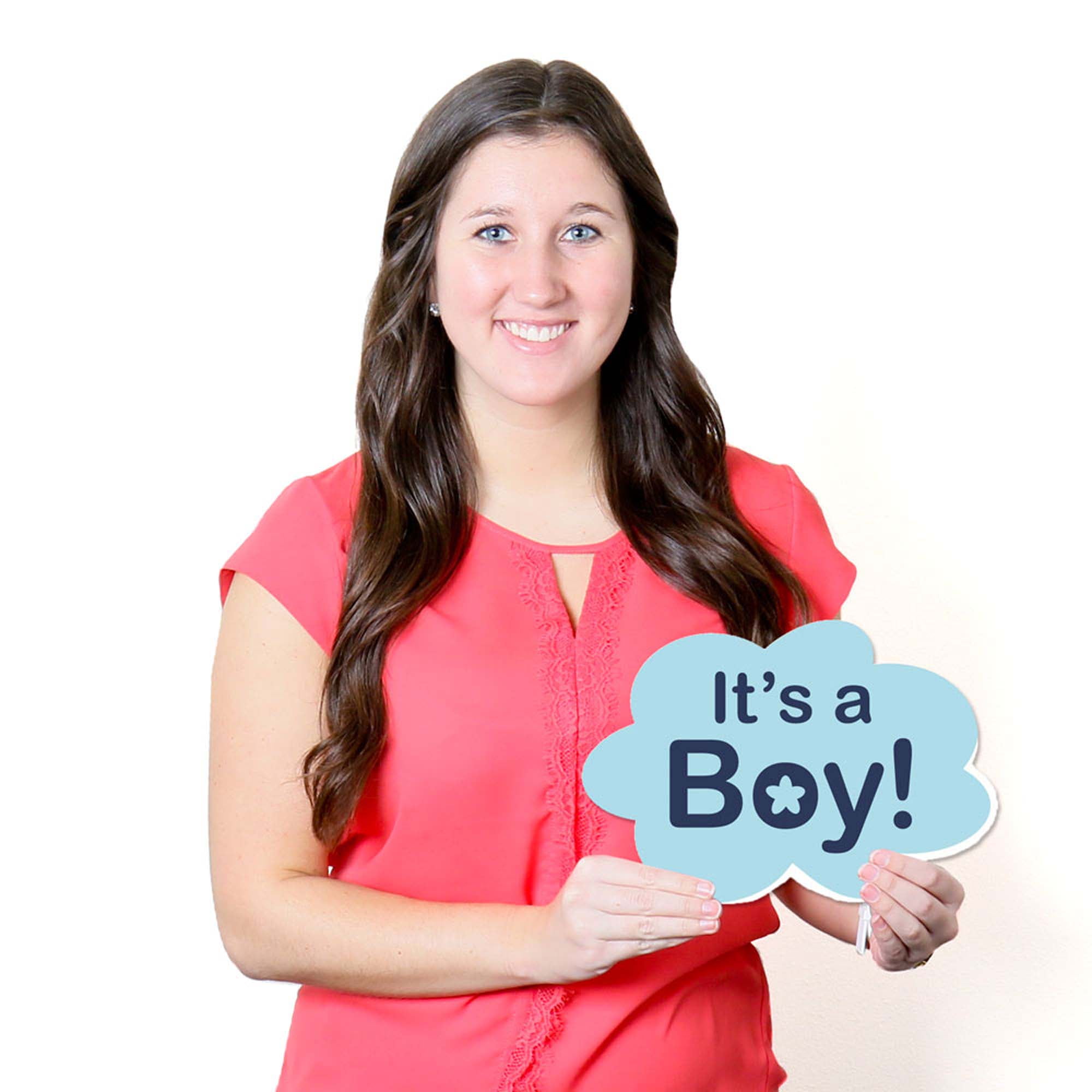 Big Dot of Happiness Boy Special Delivery - Baby Announcement Lawn Decorations - Outdoor Blue It's a Boy Stork Baby Shower Yard Decorations - 10 Piece