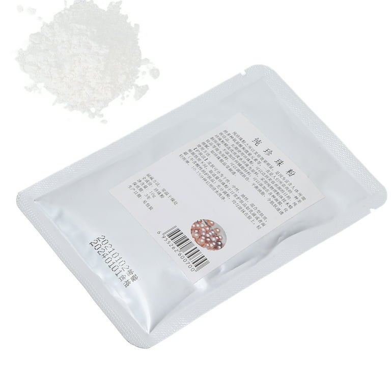 Facial Pearl Powder, Compact Skin Regulation Safe Mild Portable DIY 0.4oz  Skin Pearl Powder For Beauty Salon For Cotton Thread 