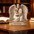 thumbnail image 3 of 2D Guardian Angel Mother Daughter Statue | "I Have AN ANGEL IN HEAVEN I CALL HER Mom" Acrylic Memorial Ornament for Sympathy, Loss of Loved One, Mother's Day - Home Decor, 3 of 7