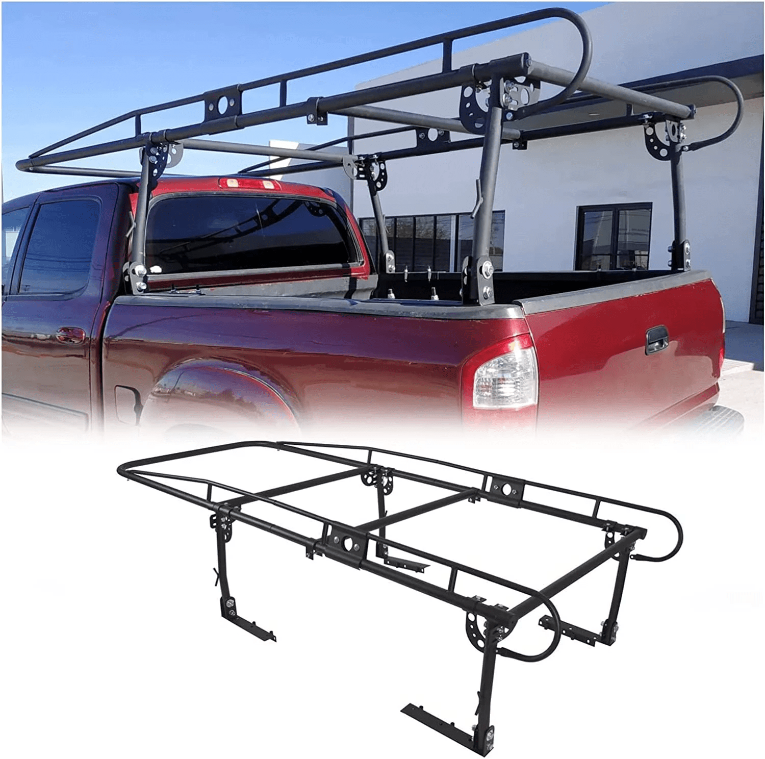 Kojem 1000 LBS Universal Adjustable Truck Contractors Ladder Rack