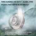 thumbnail image 3 of Portable Waist Clip Fan Mini USB Leafless Handheld Fan for Personal Cooling 360 Rotation Adjustable Speeds Rechargeable Battery Lightweight, 3 of 6