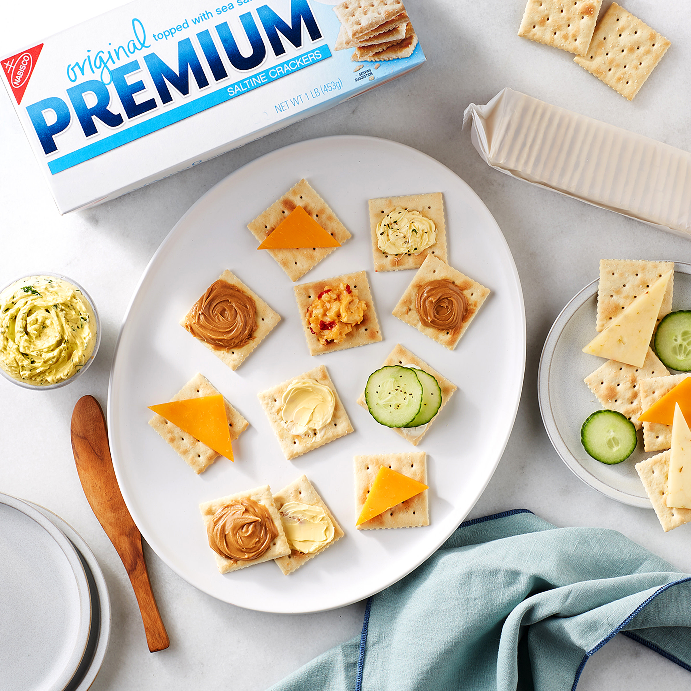 (3 pack) Premium Original Saltine Crackers, 16 oz - image 5 of 15