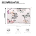 thumbnail image 3 of Susaid Beautiful Butterfly Print Makeup Mini Bags for Women Multi Color Cosmetics Bag Travel Toiletry Bag Pencil Pouch Blank Makeup Bags with Zipper, 3 of 7