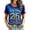 Royal Blue, variant on Never Forget 9/11 Womens Short Sleeve Tshirt 911 25th Anniversary American Flag Patriotic Memorial Tee Tops