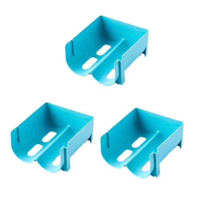 3 soportes para cerveza, soporte para latas de refresco, soporte para cerveza, estante de almacenamiento para botellas, organizador para refrigerador, azul
