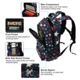 thumbnail image 5 of FORMRS Unisex Backpack Elementary School Travel Bookbag with Reflective Stripes, Red White Stars, 5 of 7