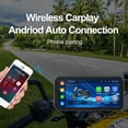 thumbnail image 4 of FENGXIH 6.25" Motorcycle GPS Navigation Screen with 1080P Dash Cam & TPMS, Wireless CarPlay/Android Auto, IP67 Waterproof, Wi-Fi, Loop Recording, 4 of 16