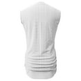 thumbnail image 7 of Jewelreauty Women Casual Eyelet Tank Tops Summer High Neck Sleeveless Tunic Tees Solid Loose Blouses Shirt (S, White), 7 of 7