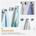 thumbnail image 3 of 6 Pcs Wall Mounted Hooks Tea Towel Holders Wall Mount Towel Hangers Hanging Dish Rag Rack Adhesive Towel Hanger, 3 of 3