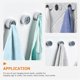 thumbnail image 3 of 6 Pcs Wall Mounted Hooks Tea Towel Holders Wall Mount Towel Hangers Hanging Dish Rag Rack Adhesive Towel Hanger, 3 of 3