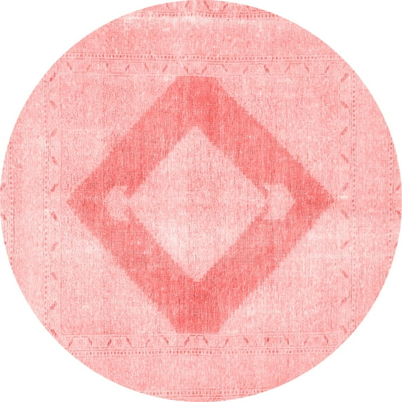 Ahgly Company Indoor Round Persian Red Traditional Area Rugs, 8' Round