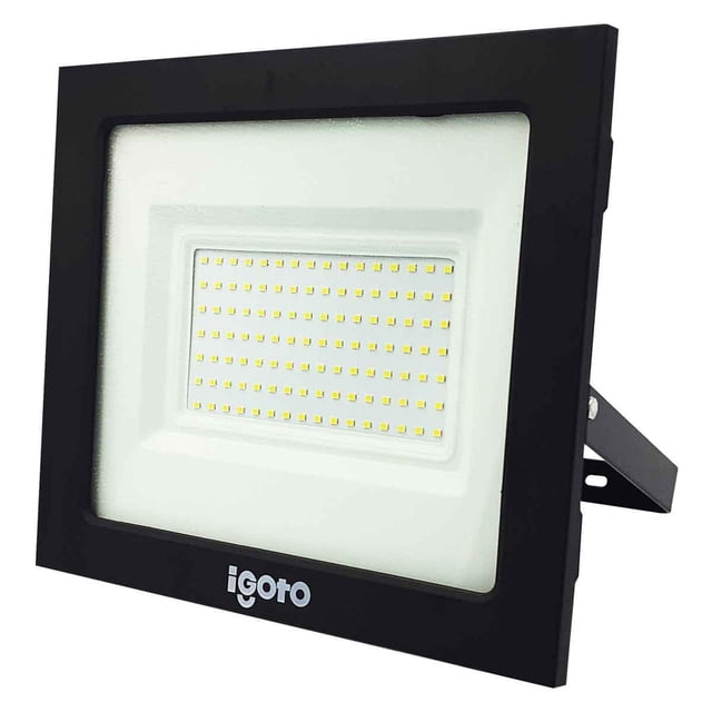 Reflector led color negro de 100w 6500k Luz de día Igoto REF100