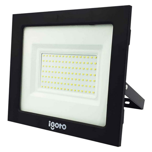 Reflector led color negro de 100w 6500k Luz de día iGoto REF100