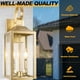 thumbnail image 5 of Farol de pared para exterior Yolsunes 48 cm dorado con 2 luces impermeable, 5 of 8