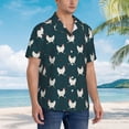 thumbnail image 3 of Fotbe Funny Chicken Camisa Hawaiana para Hombre Unisex – Camisa Casual de Verano con Botones de Manga Corta de Algodón y Lino,XX-Large, 3 of 7