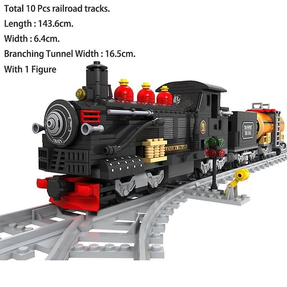 25812 Train à Vapeur Trains Rétro Kits de Modèles 3d Blocs de Construction 586 Pcs Briques Jouet Cadeaux pour Noël Technique Anniversaire Jouets