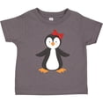 thumbnail image 3 of Inktastic Cute Penguin, Little Penguin, Penguin with Bow Boys or Girls Toddler T-Shirt, 3 of 5