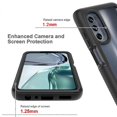 thumbnail image 4 of Compatible with Motorola Moto G9 Plus Case Upgrade Full Body Clear Bumper with Screen Protector - Black, 4 of 4