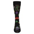 thumbnail image 2 of MeMoi Men's Mardi Gras Bamboo Crew Socks - Mens - Male, 10-13, Black, 2 of 3