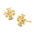 thumbnail image 2 of Tory BurchWomen's Large Logo Stud Earrings (Tory Gold), 2 of 2