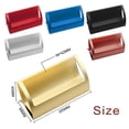 thumbnail image 4 of Stylish Aluminum Alloy Desktop Q Desk Innovative Visiting Card Shape Business Card Holder for Tradeshows Golden, 4 of 9