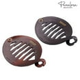 thumbnail image 6 of Parcelona French Round Fish Small Banana Hair Clip Set of 2(Black-Shell), 6 of 8