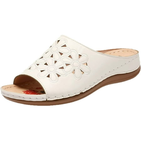 

Slippers for Women Breathable Anti-Slip Womens Flip Flops Roman Large Size Sandals Dress Beach Shoes