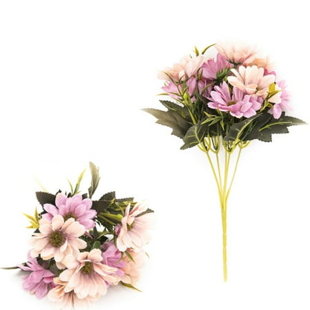 Gran Bouquet - Artificial Daisy Fake Flower Bouquet For Home Office Bedroom Livingroom Floral Decor