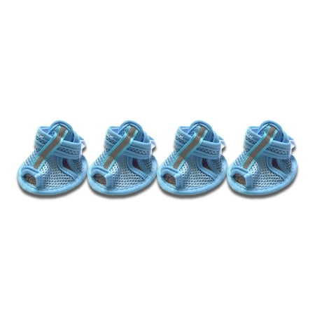 LARUYEKO 4PCS - Spring Summer Pet Boots Breathable Mesh Soft Bottom Dog Shoes Battery for Dogs Dog Accessories Online Dog Accessories Kennel Accessories Toy Dog Accessories Dog Food and Accessories