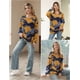 thumbnail image 4 of Jersey navideño YESNO para mujer con estampado gráfico de gran tamaño, 4 of 5