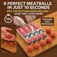 thumbnail image 3 of Meatball Maker Tool, 304 Stainless Steel Kitchen Manual Non Stick Meatball Maker, Portable Meatball Spoon Ball Maker Kitchen Restaurant Must Have Meatball Making Set，Home Cooking Tools (4-channel), 3 of 5